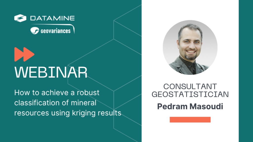 Webinar replay:  How to achieve a robust classification of mineral resources using kriging results